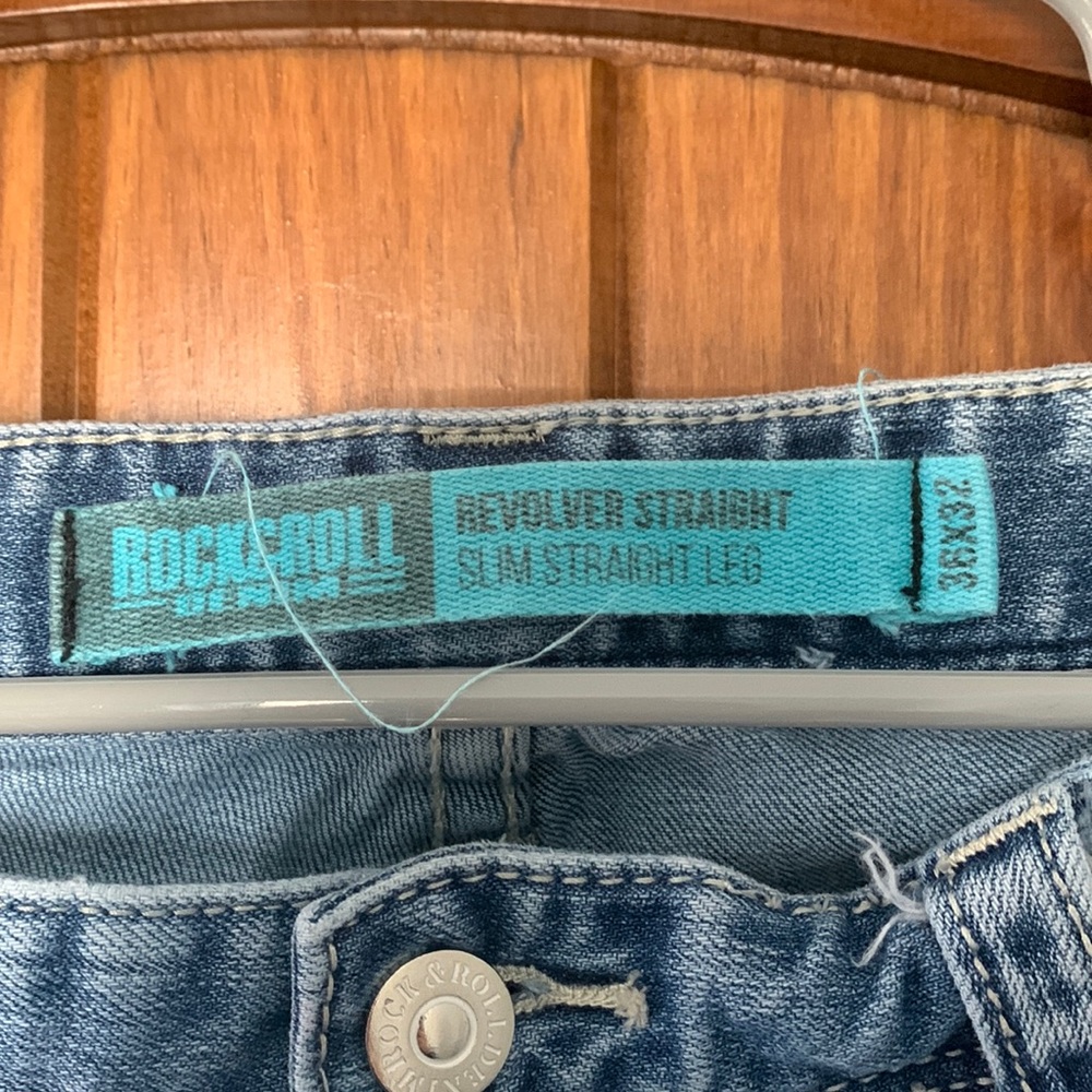 Men’s Rock & Roll Denim Revolver Straight Jeans
